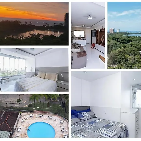 Rosa Dos Ventos - Premium Luxo 5 Estrelas - Vista Mar - Barra Da Tijuca - 2 Quartos, Cozinha Equipada, Amplo E Arejado, Ar Cond, Estacionamento Gratis, Restaurante No Local, Melhor Localizacao Da Regiao, Va A Pe Para Praia, Barra Shopping, Village Ma